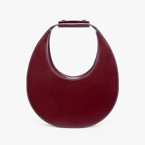 Staud Moon Bag in Raspberry